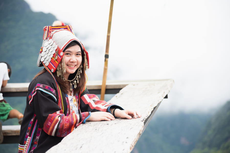 Mujer con gorro en Yunnan